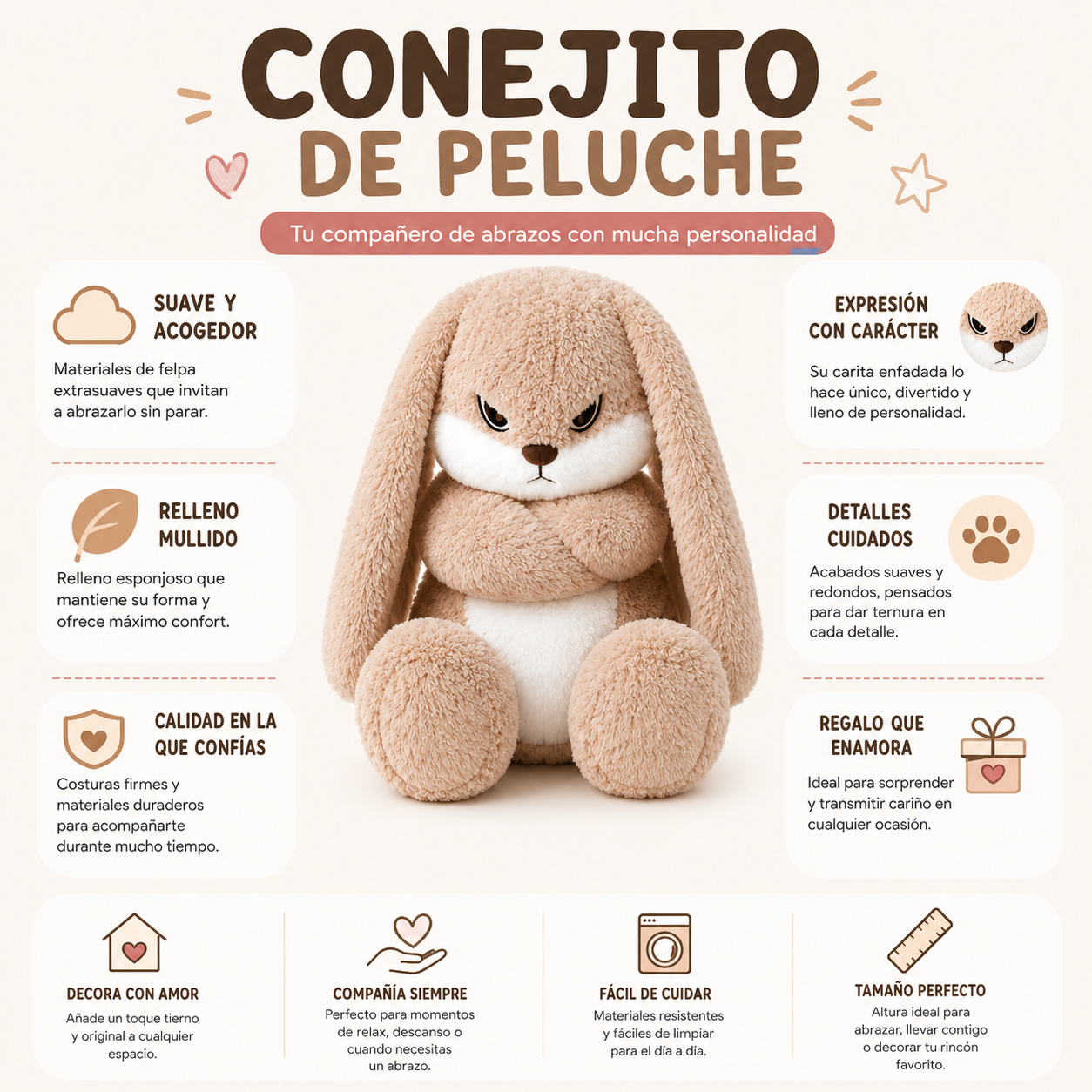 Peluche Conejito Rebelde